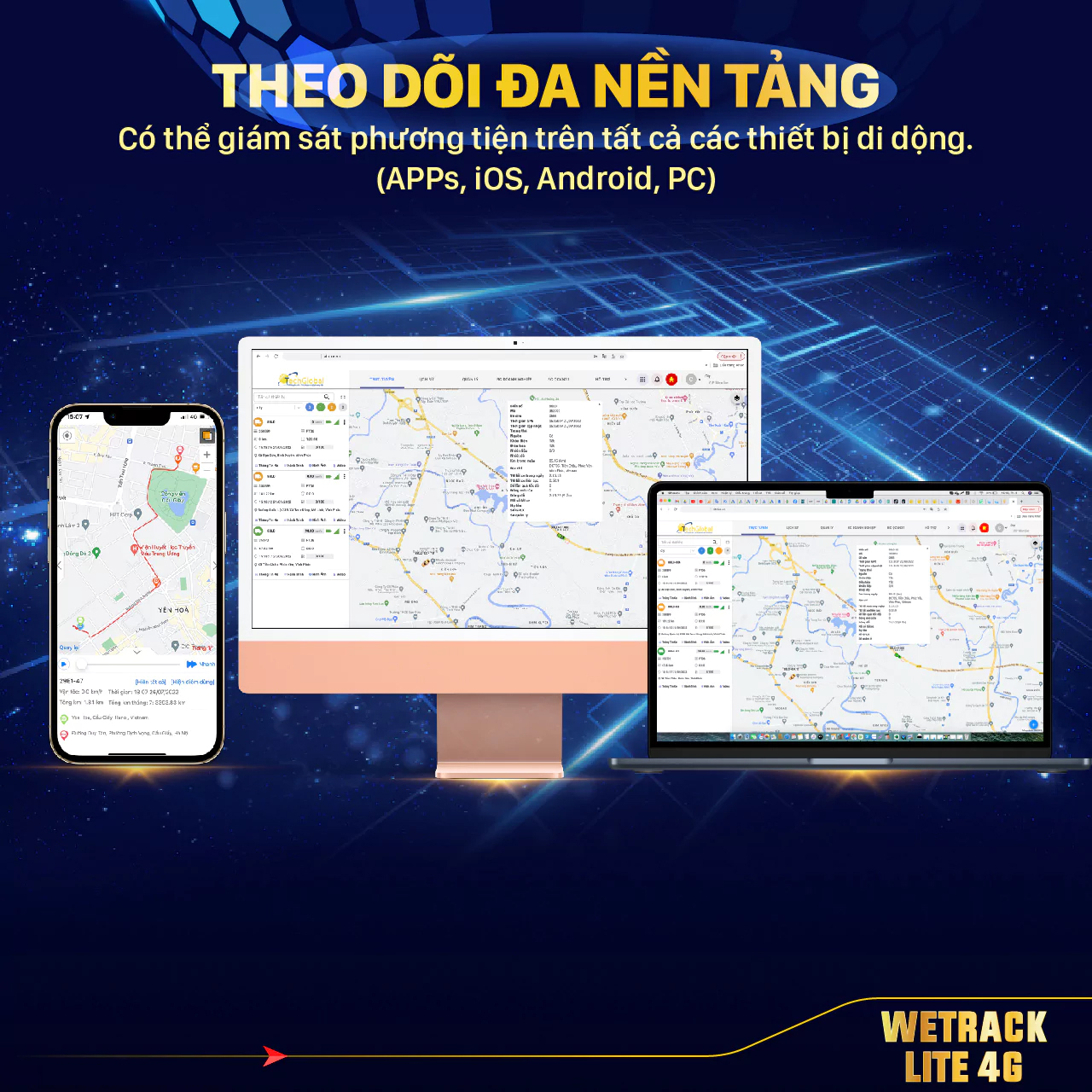 dinh vi xe may wetrack lite 4g app pc