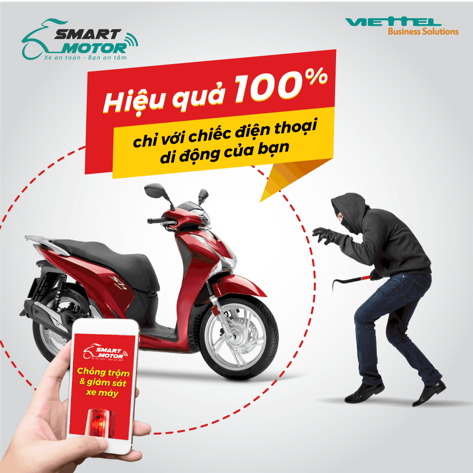 chong trom xe may smart motor viettel