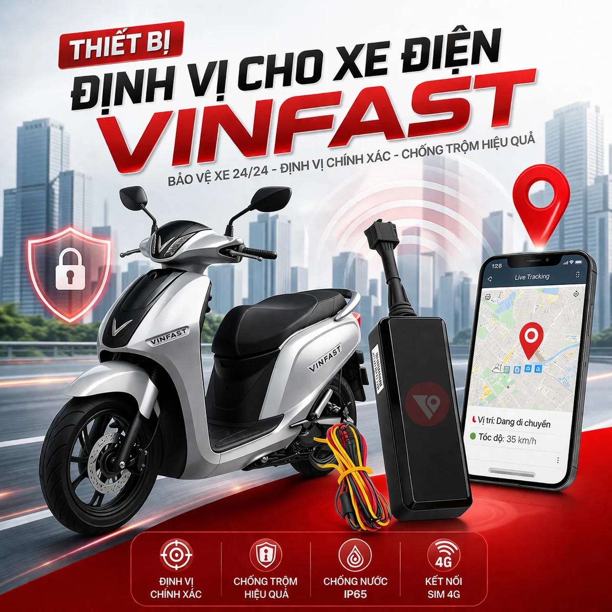 Lắp Định Vị Viettel Cho Xe Điện VinFast – S1 Giám Sát, S2 Chống Trộm