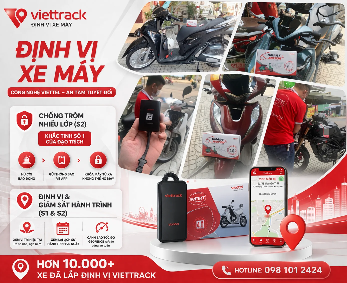 Định vị xe máy VietTrack