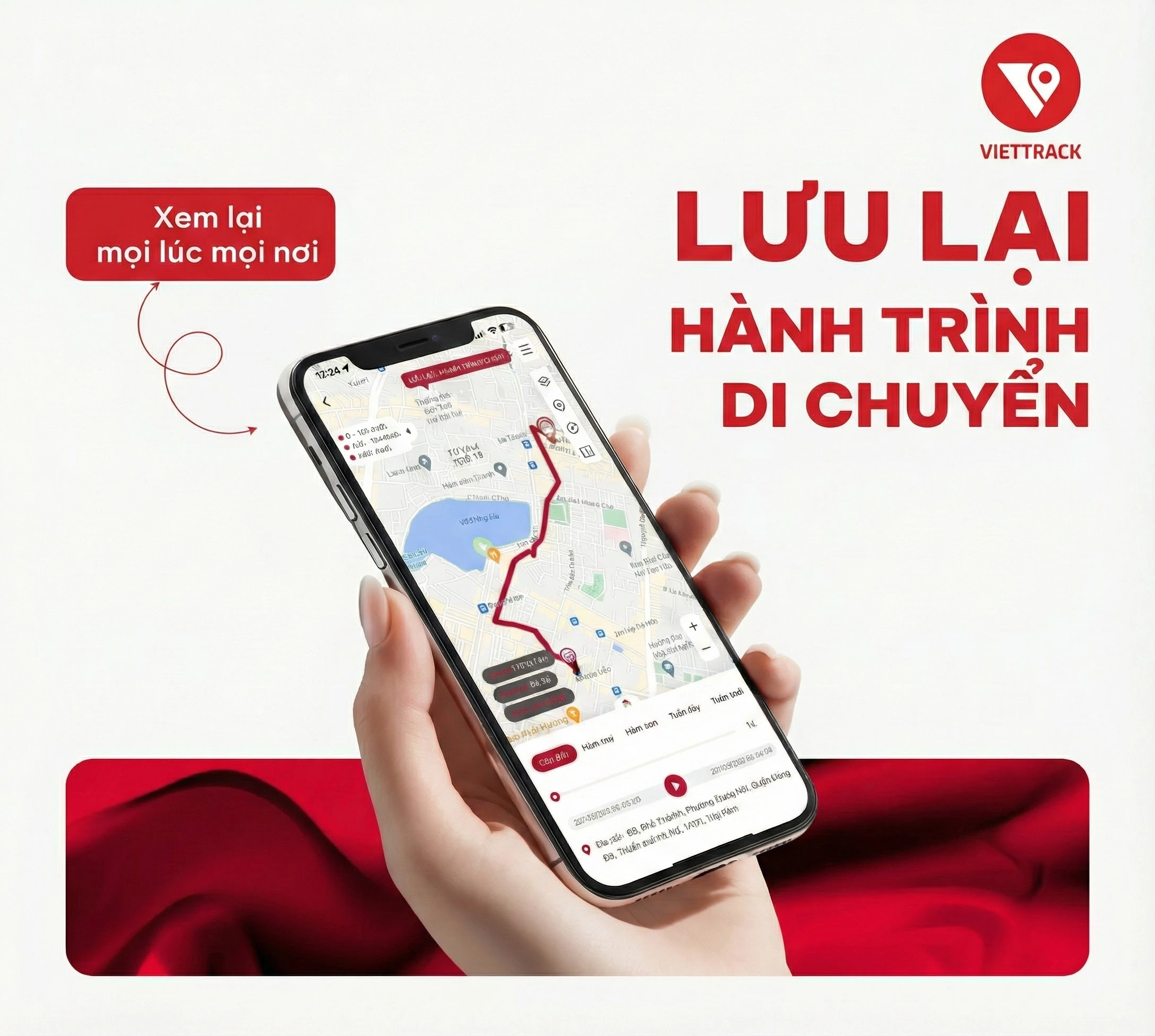 Định Vị VietTrack Xem Lại Lịch Sử Hành Trình