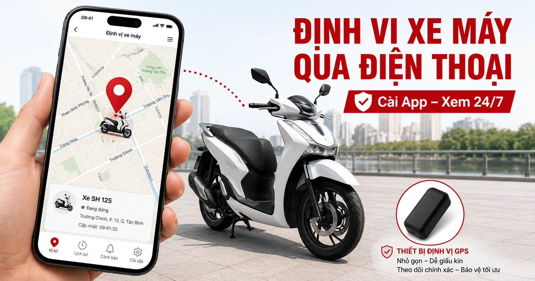 Thiết Bị Định Vị Xe Máy Qua Điện Thoại: Cài App, Xem Vị Trí 24/7