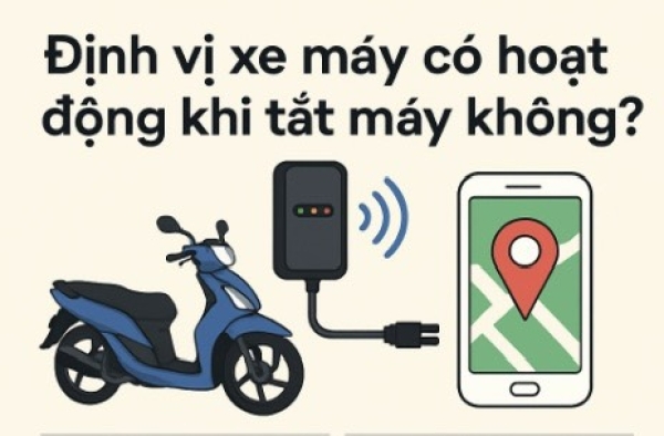 Định vị xe máy có hoạt động khi tắt máy không? Giải đáp chi tiết